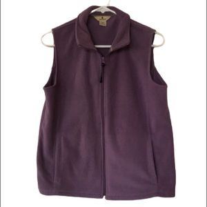 Woolrich Vintage Purple Fleece Vest Size M
